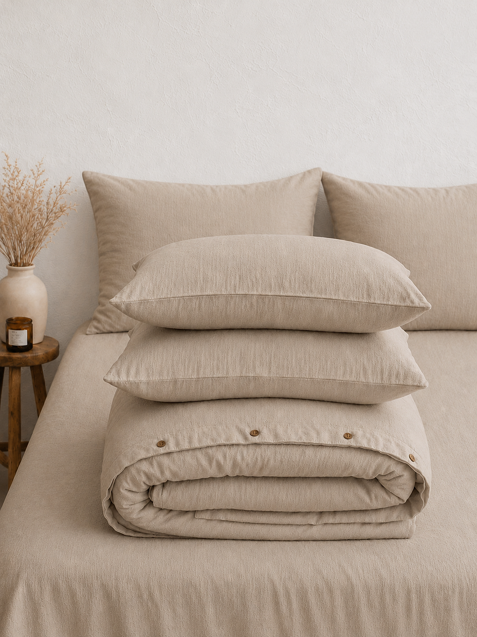 Thumbnail: Diana Linen Cotton Dark Natural  Pillowcase