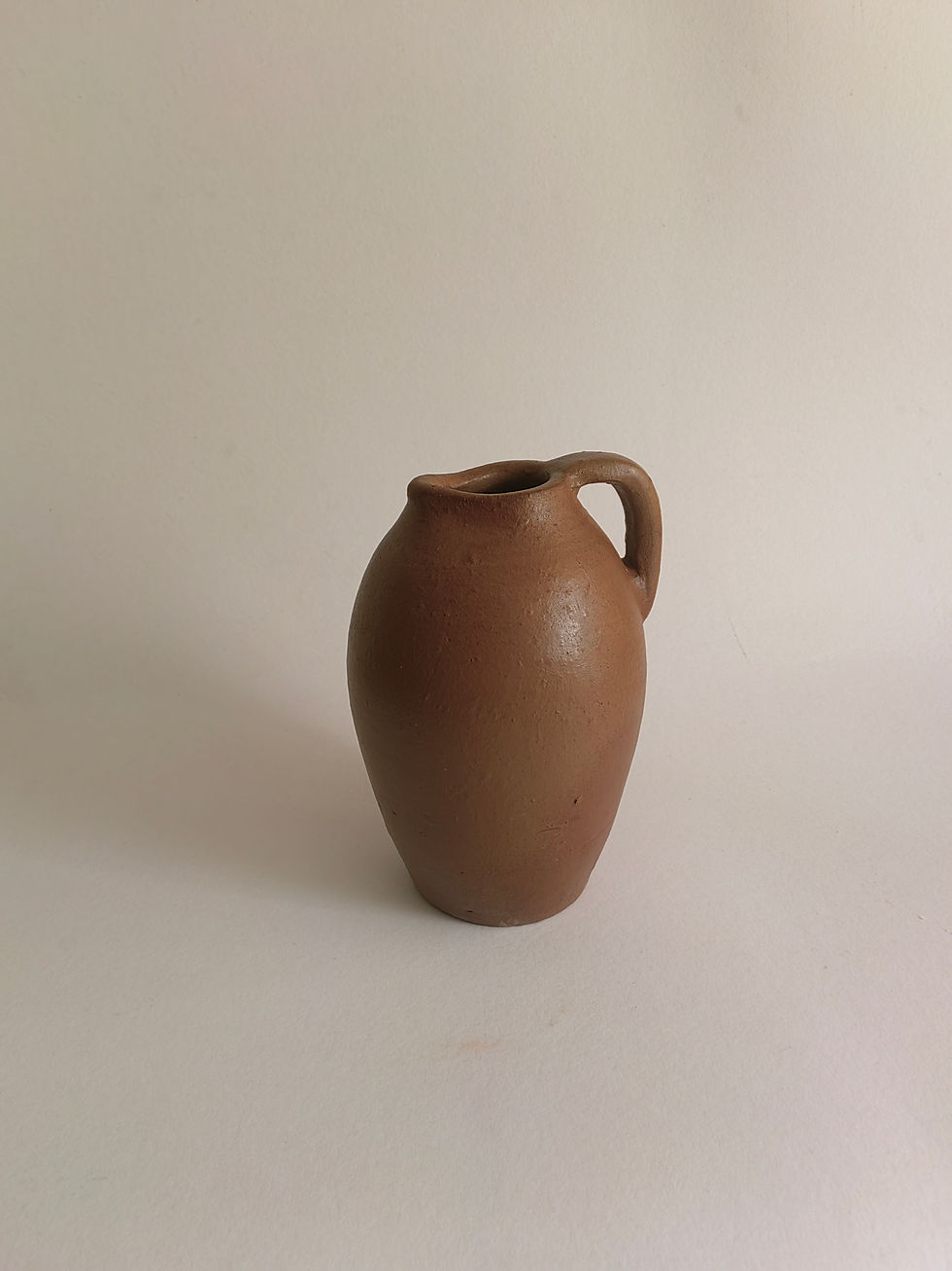 Thumbnail: Terrano Clay Pitcher Vessel  Warm Brown 9.5"H