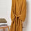 Thumbnail: Gauze Mustard Robe Flat Colar Unisex