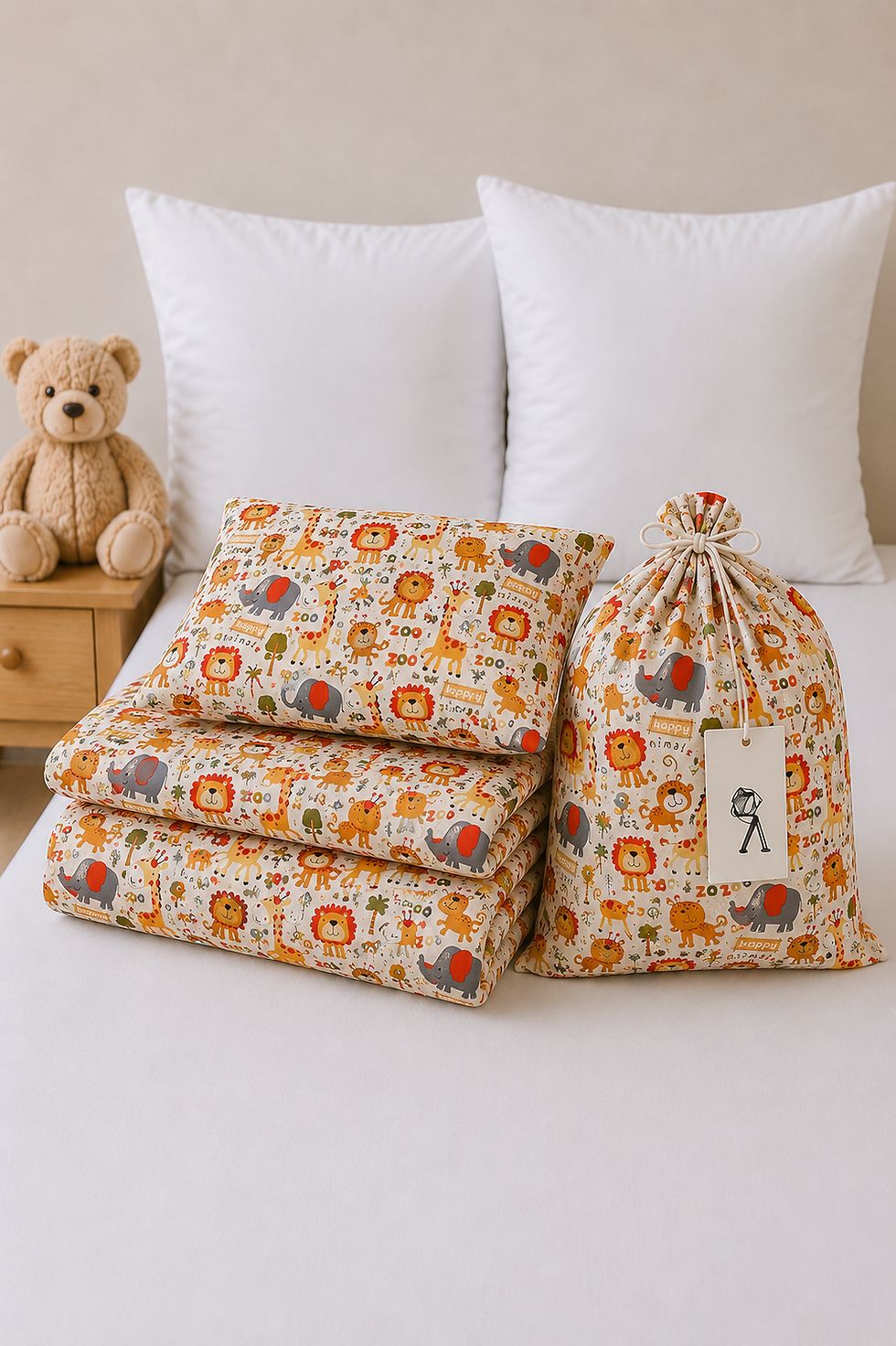 Thumbnail: Zoo Day Adventure Bolster Pillow - Mustard
