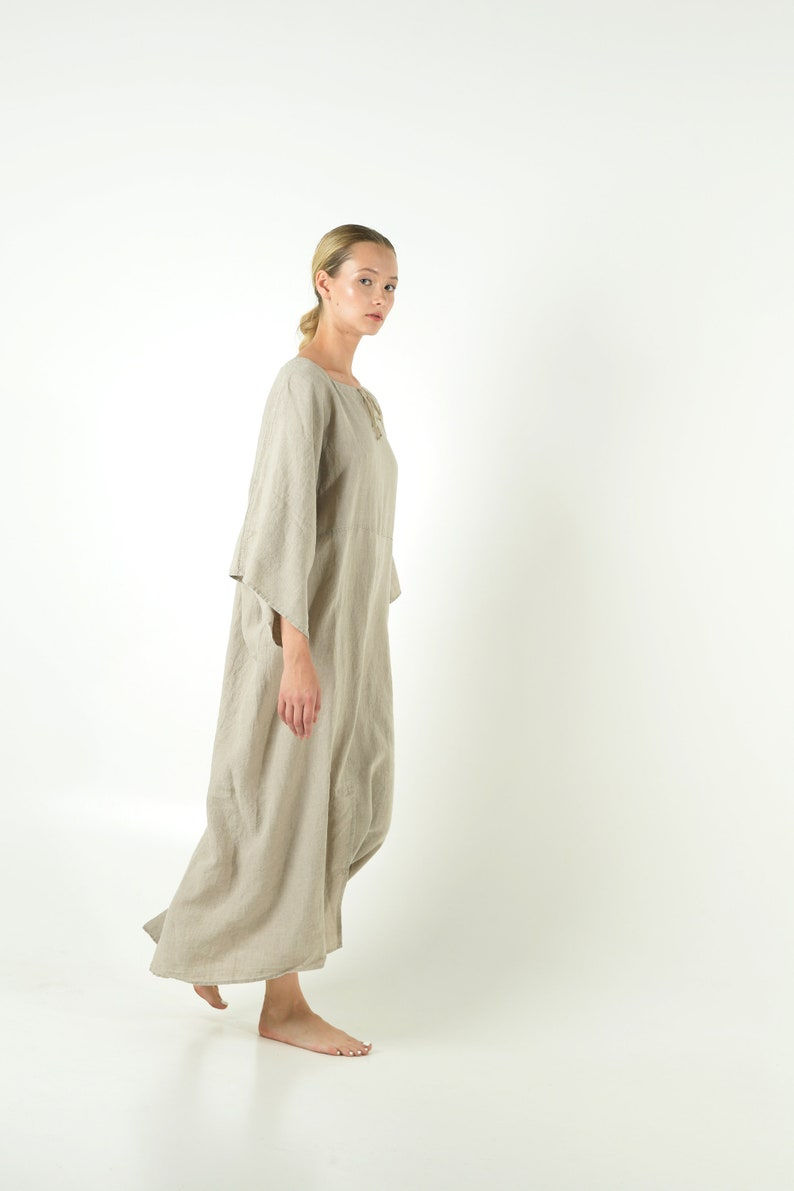 Thumbnail: Linen Kaftan Matilda Natural