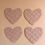 Thumbnail: Double Sided Heart Coasters Blush Pink