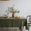 Thumbnail: Washed Linen Tablecloth Yellow Gold