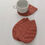 Thumbnail: Double Sided Linen Leaf Coasters Clay