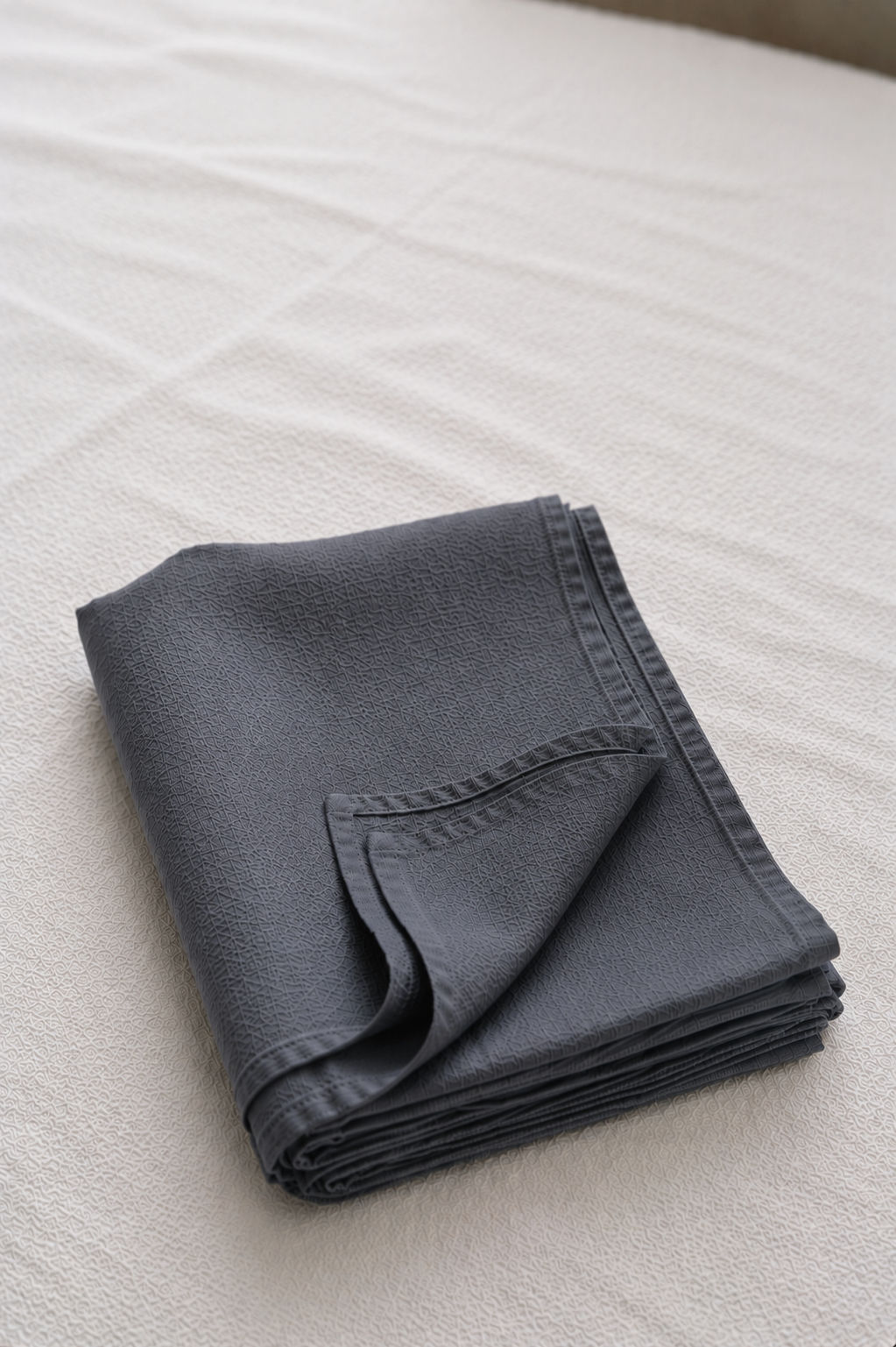 Diana Linen Cotton Charcoal Gray Flat Sheet