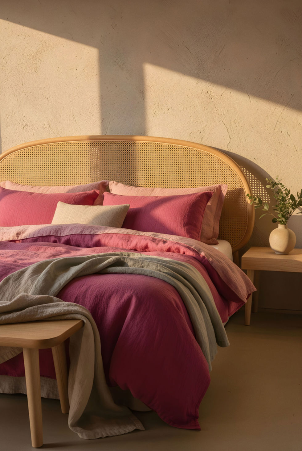Thumbnail: Soft Linen Bubble Gum Sheet Set