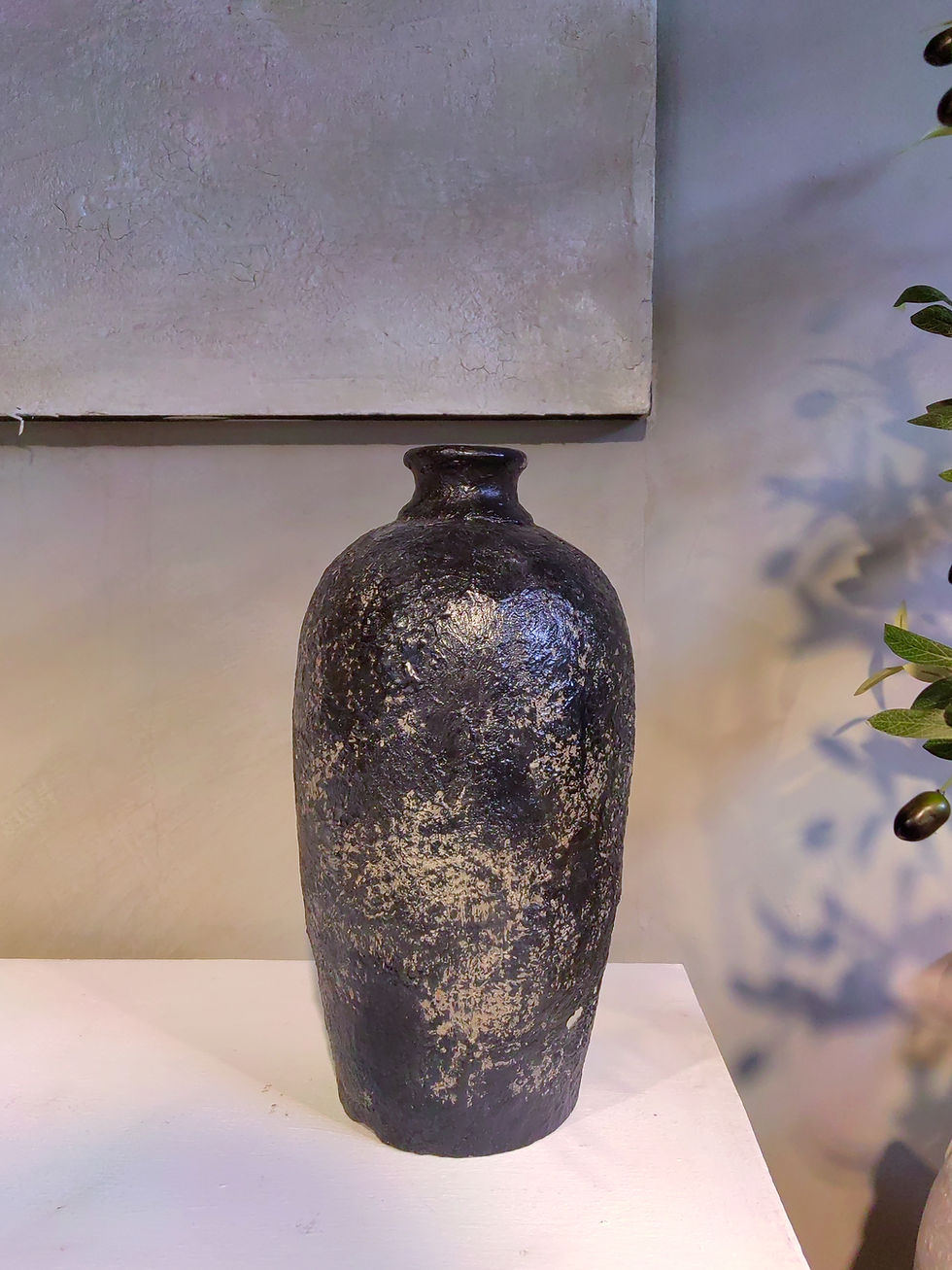 Thumbnail: Mitsuna Clay Vase in Black Blend H16" x D10"