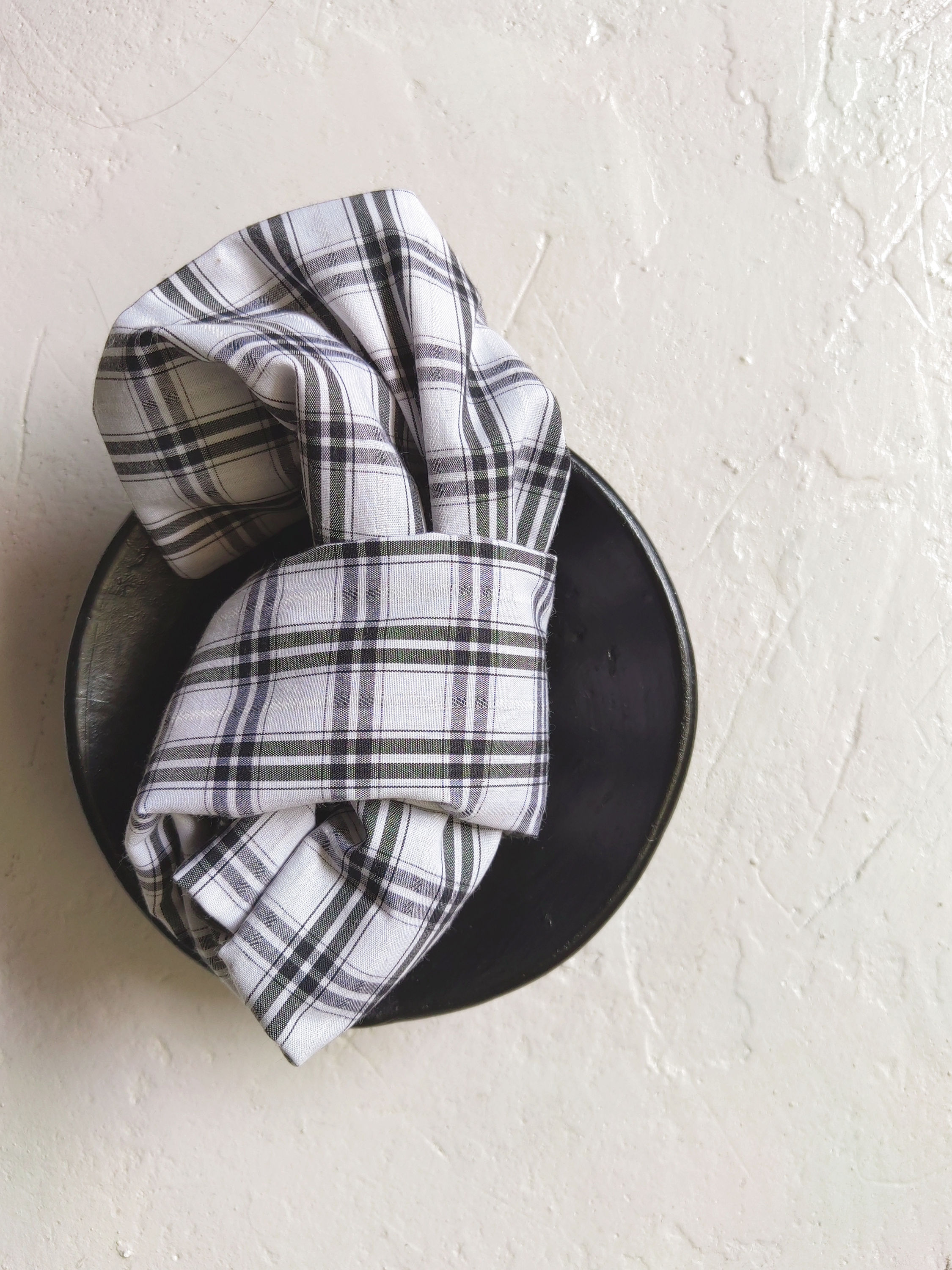 Cotton Percale Linen Napkins #004 (Set of 4)