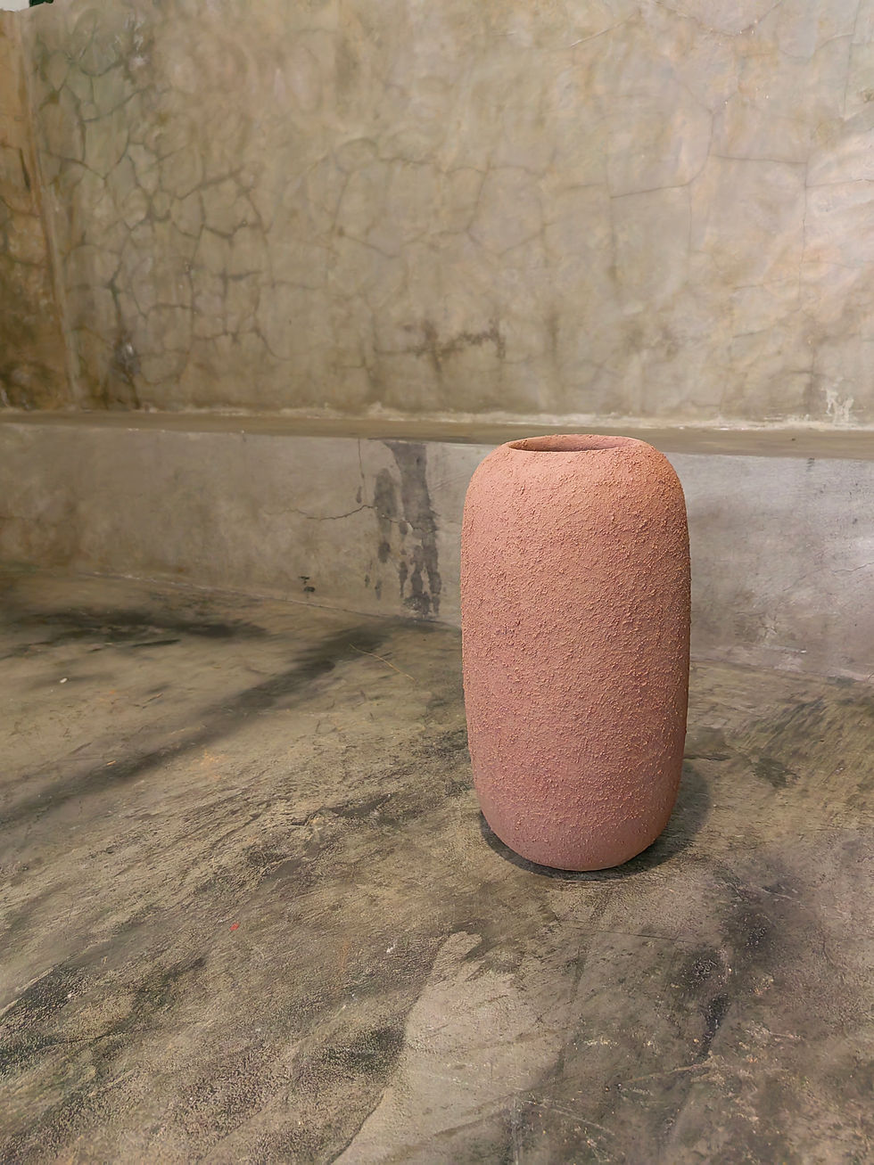 Thumbnail: Vola Vintage Textured Stone Gray Jar