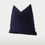 Thumbnail: Bouclé Midnight Blue Throw Pillow Cover
