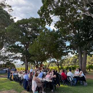 The guests enjoying the meal
