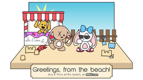 Jinx & Minx At The Beach 20!
