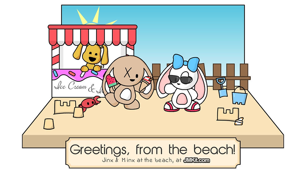 Jinx & Minx At The Beach 20!