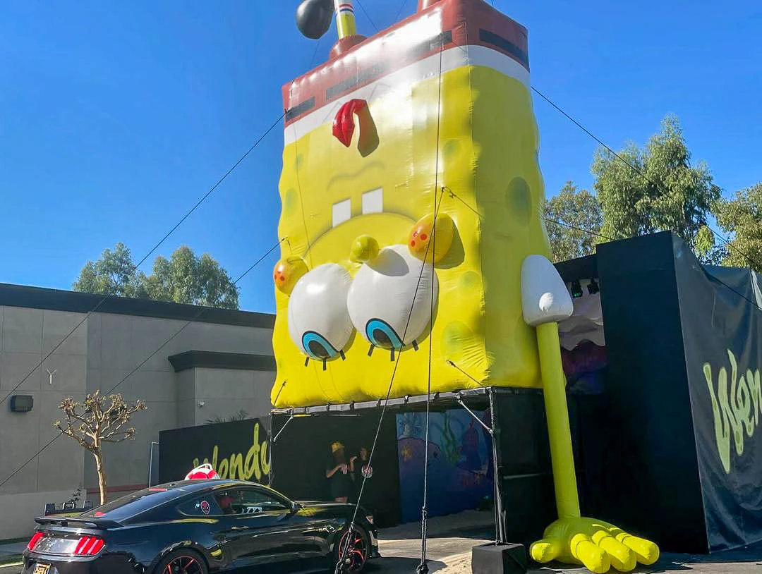 Giant SpongeBob Display