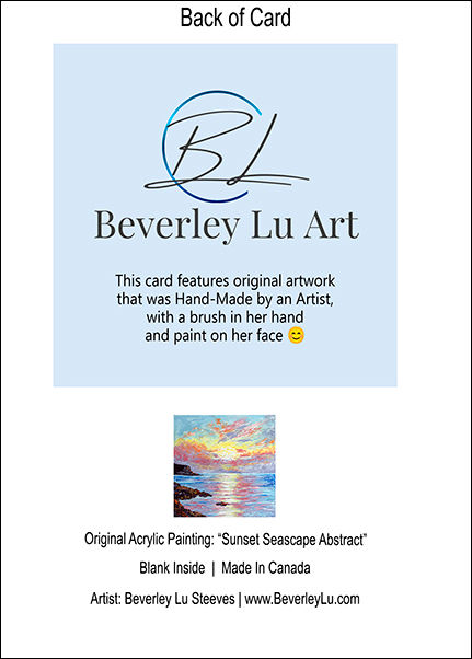 Thumbnail: Sunset Seascape Abstract Card