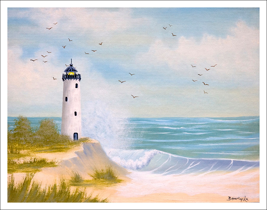 Thumbnail: Lighthouse By The Shore Print