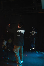 Joe Trufant performing on stage.