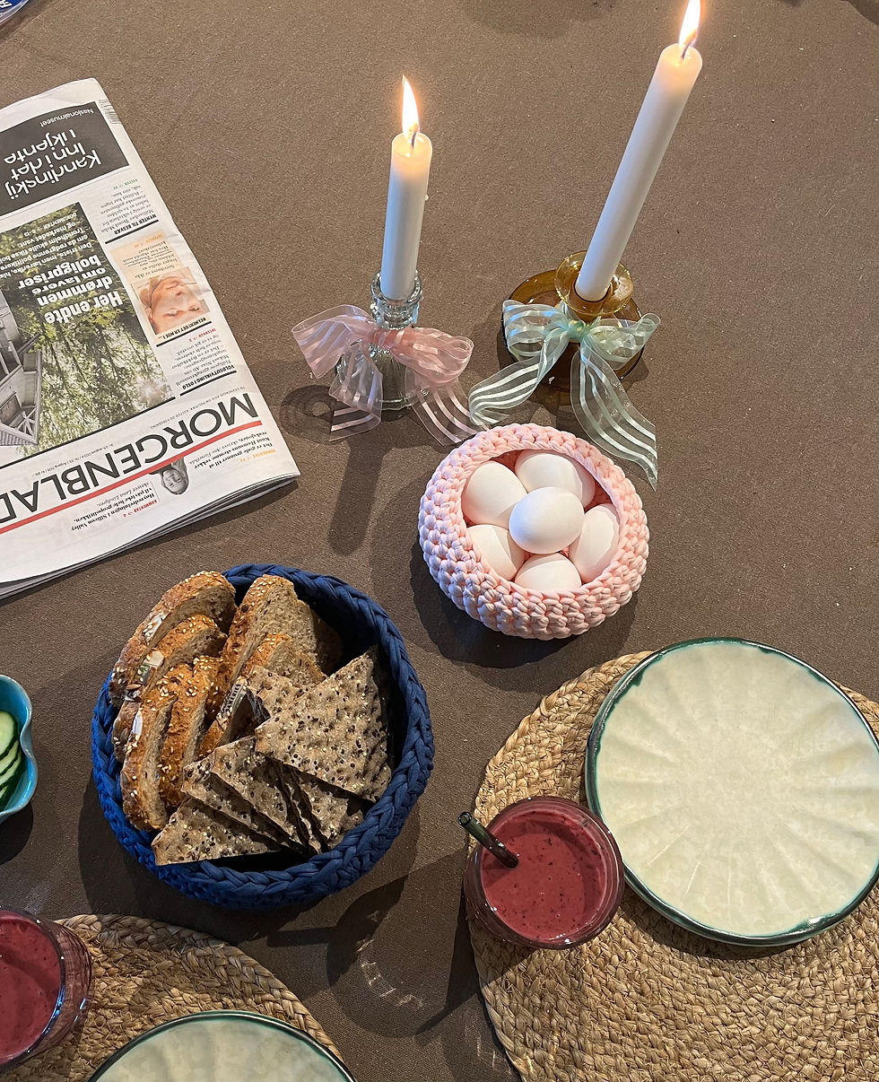 Miniatyrbilde: Godmorgenkurv - stor