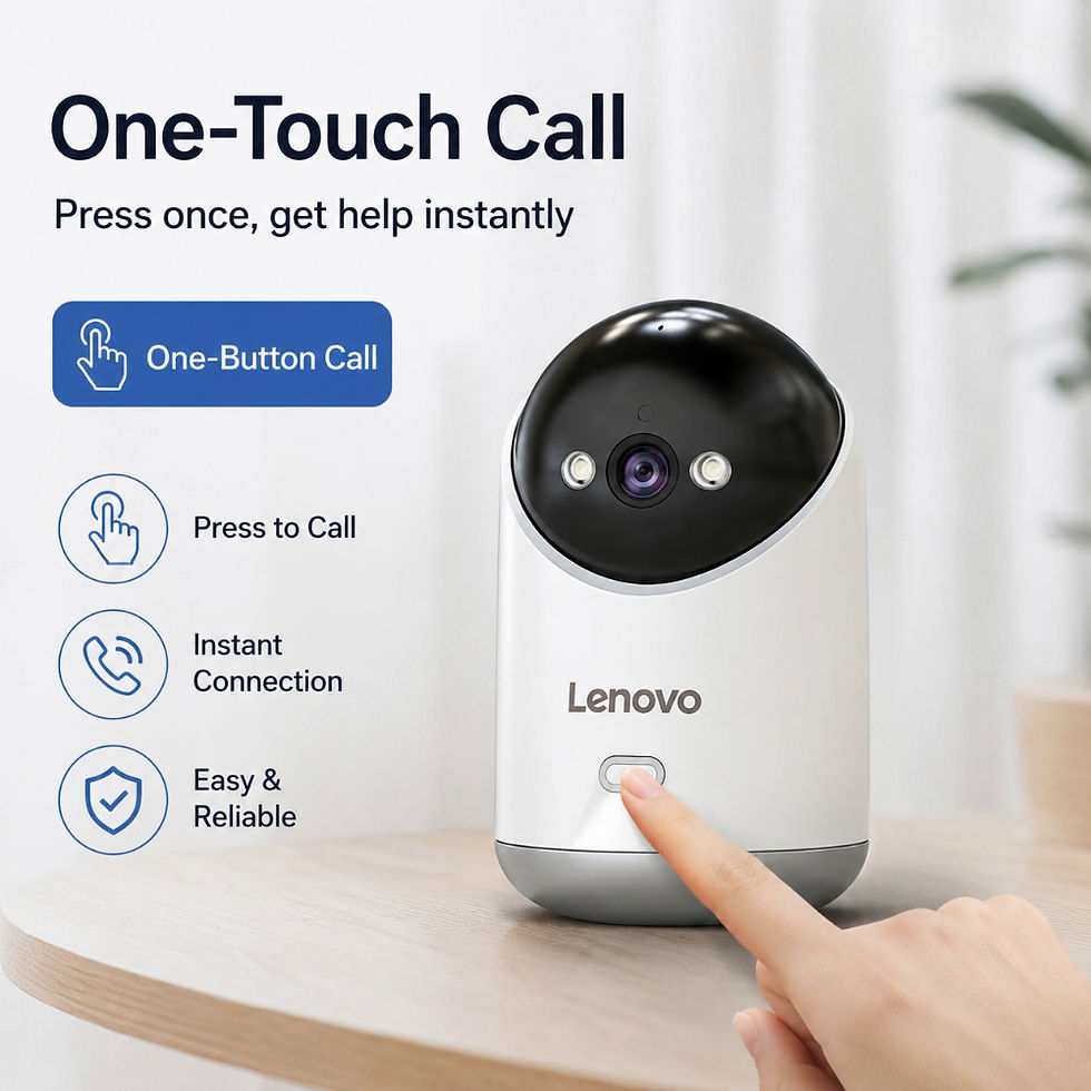 Miniatura: Lenovo 5MP 5G WiFi Camera Indoor Home Security IP Smart Baby Monitor Camera Colo