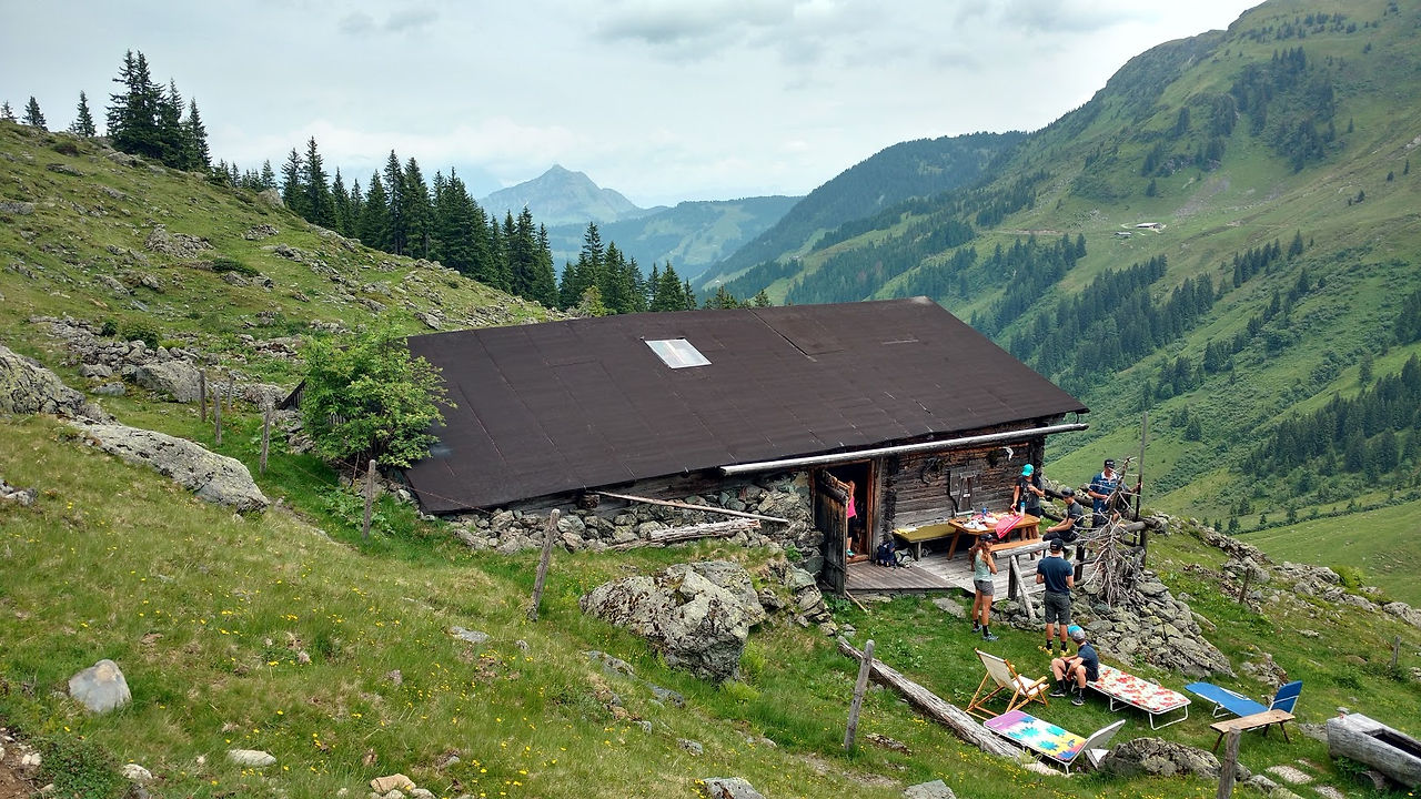 Tiny cabin in the mountains