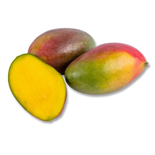Fresh Palmer Mangos from Melisssa's Produce on a white background
