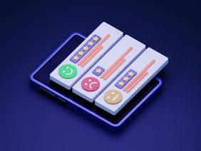 A Phone Screen showing customer reviews for reputation management Melk Marketing Partners