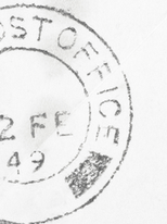 Old Timey Post Office Stamp