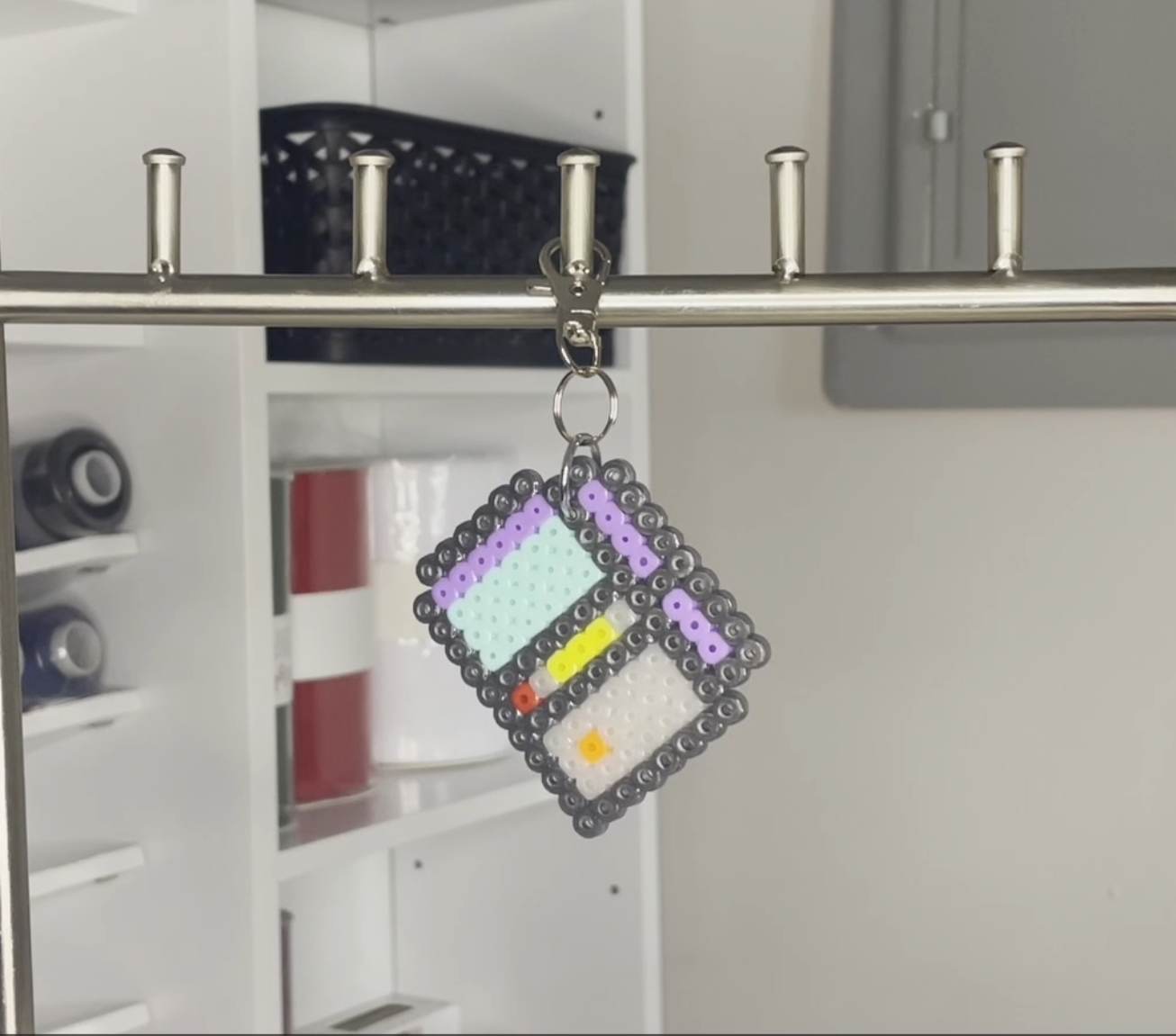 Arcade Game Fuse Bead Keychain
