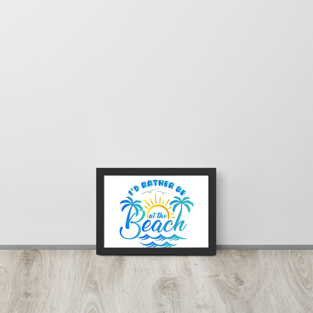 Framed matte paper poster