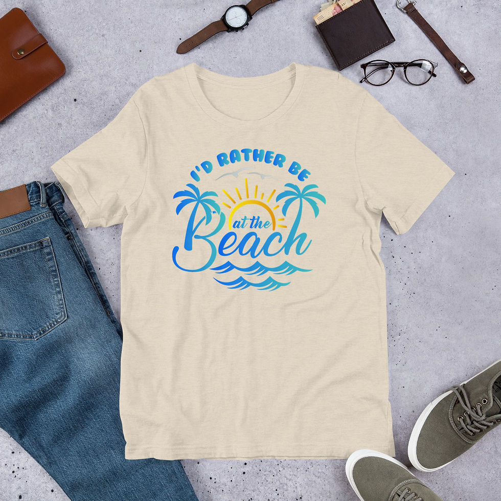 Thumbnail: Rather be at the Beach Short-Sleeve T-Shirt