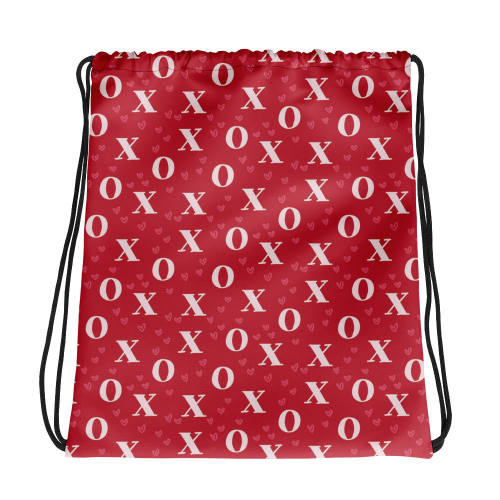heart Drawstring bag
