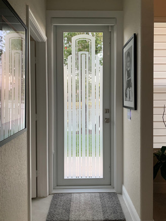 Art Deco' Cabana Door, Clear background.