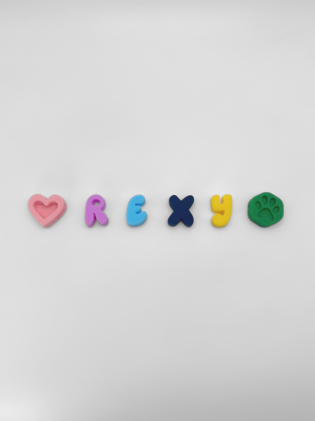 LetterLoop Slide-On Silicone Letters (Multi-Tone)