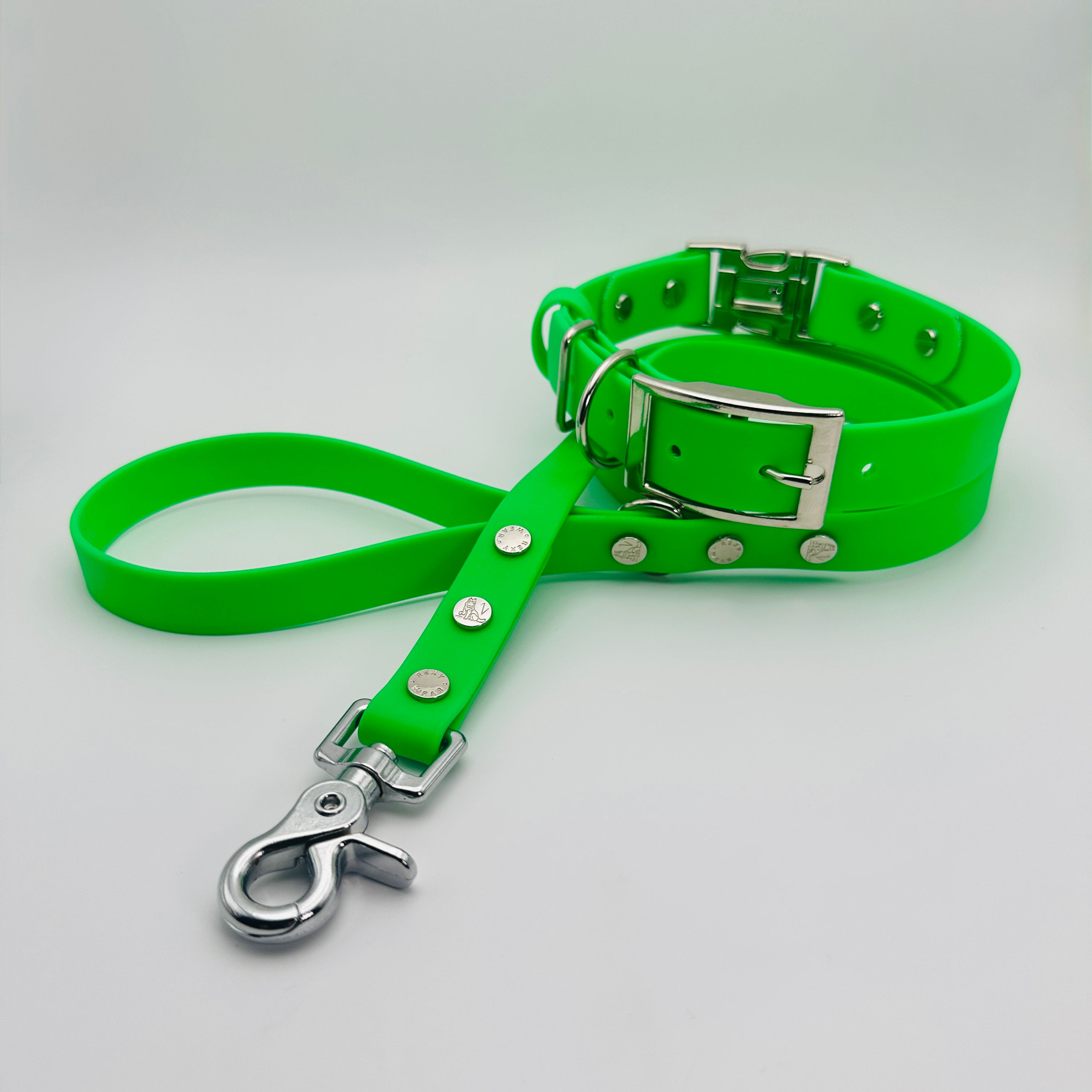 QuickAdapt Collar and Leash Set (Neon Green)