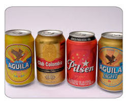 cerveza lata colombiana