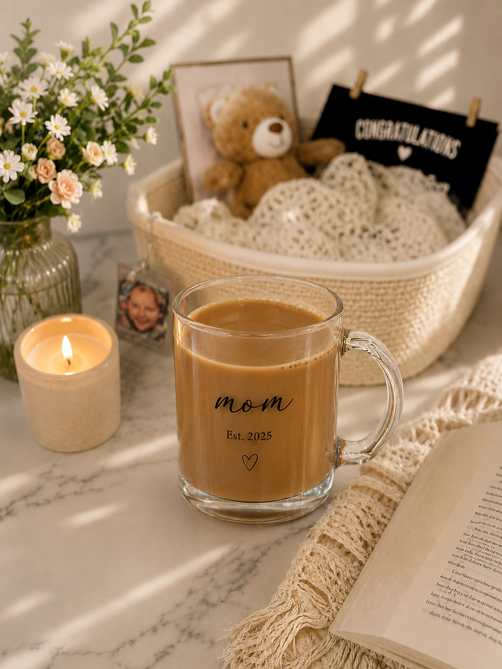 Thumbnail: Clear Custom  Mug Set- Mom & Dad