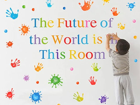 Colorful Inspirational Quotes Wall Decals Vinyl Paint Splatter Handprint Wall Stickers Motivational