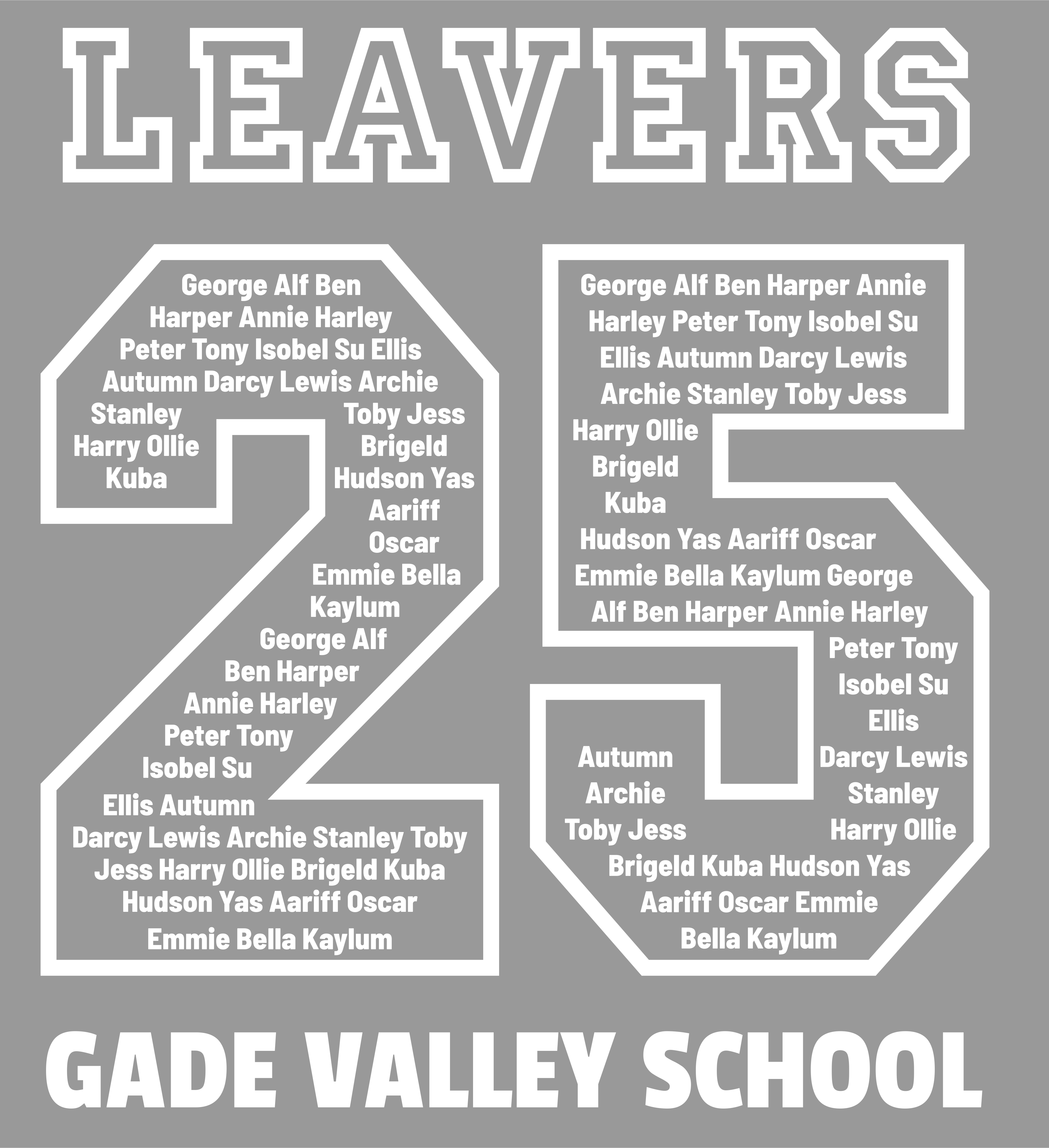 Gade Valley Leavers Hoody 2025