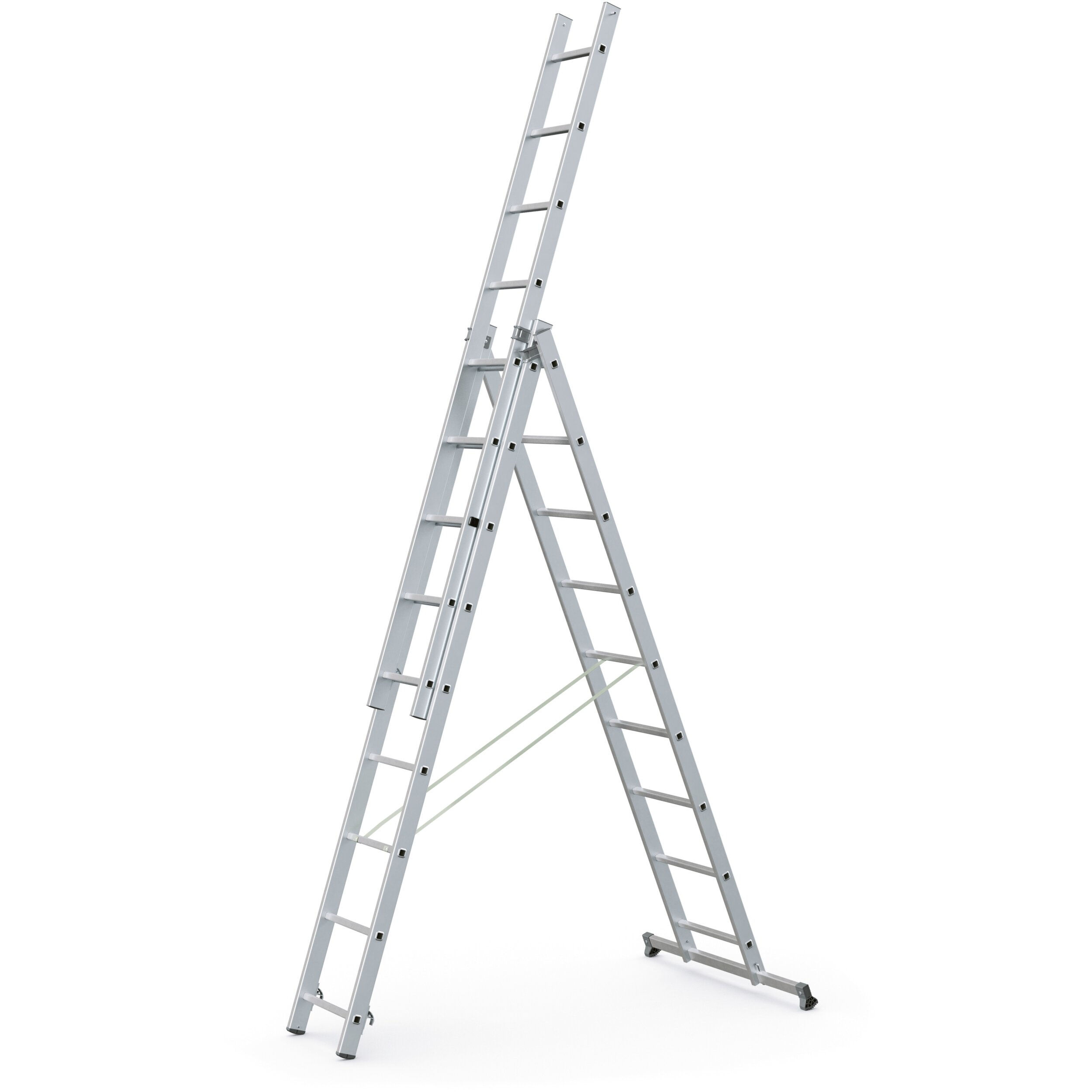 Zarges Light Trade 3-Part Combination Ladder