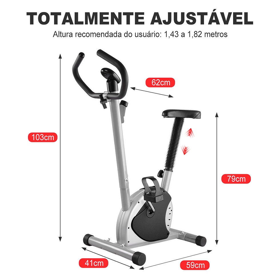 Miniatura: Bicicleta ergométrica com tela LED para exercícios aeróbicos em casa.