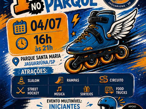 Jaguariúna recebe neste sábado o 1º Patins no Parque.