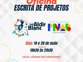 Prefeitura de Jaguariúna promove oficina gratuita de escrita de projetos pela lei Aldir Blanc.
