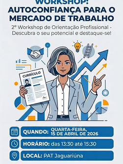 PAT de Jaguariúna abre inscrições para no workshop.