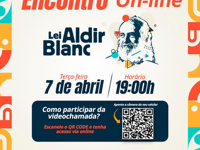 Prefeitura de Jaguariúna promove encontro on-line sobre a lei Aldir Blanc.