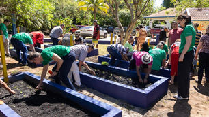 Prefeitura e Grupo  Bimbo inauguram horta comunitária no Caps de Jaguariúna