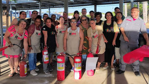Bombeiros ministram treinamento com integrantes da Feart