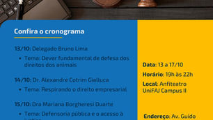 UniFAJ promove Semana Jurídica 2025 com palestras e grandes nomes do Direito