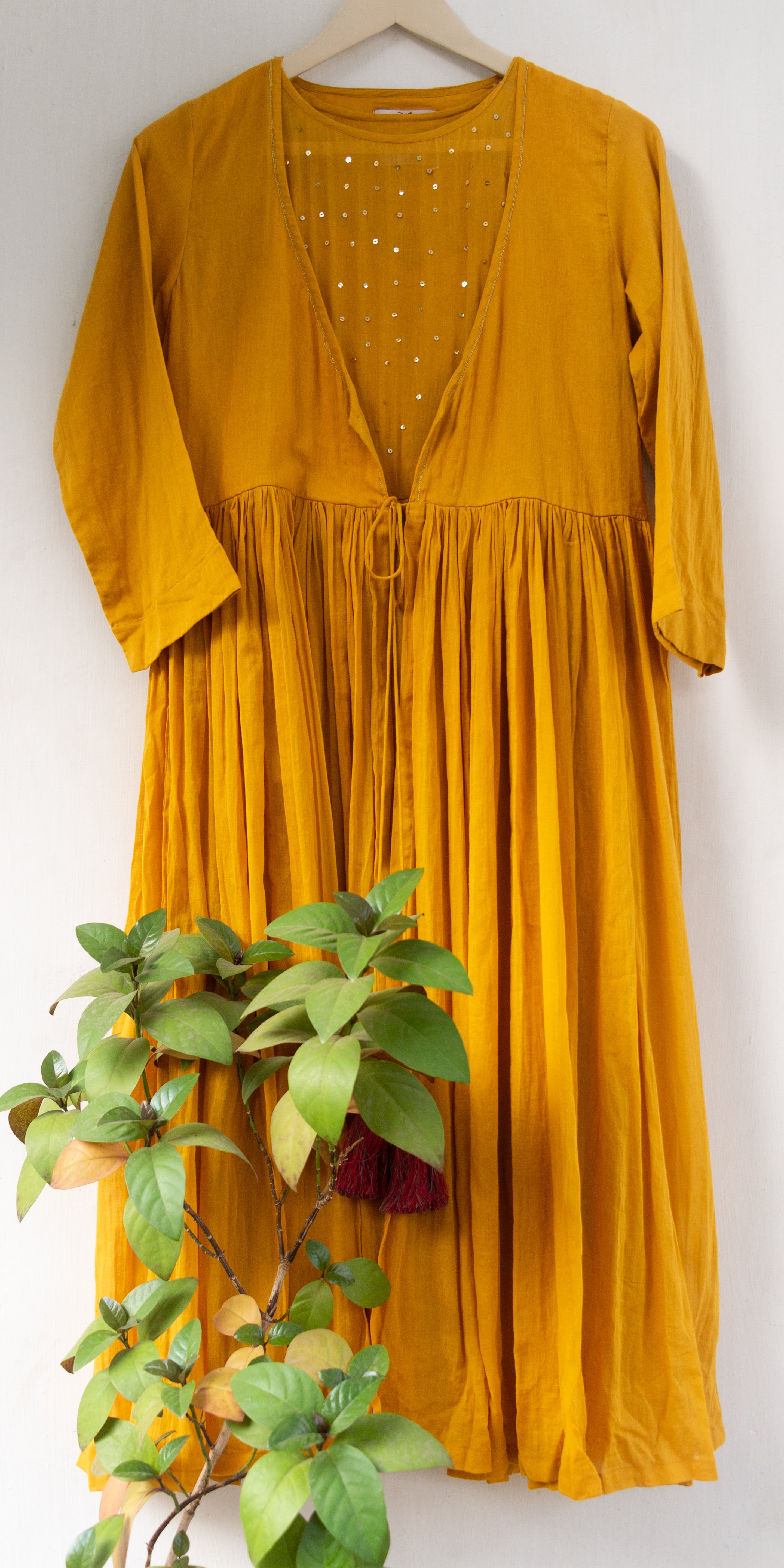 Mustard Anarkali