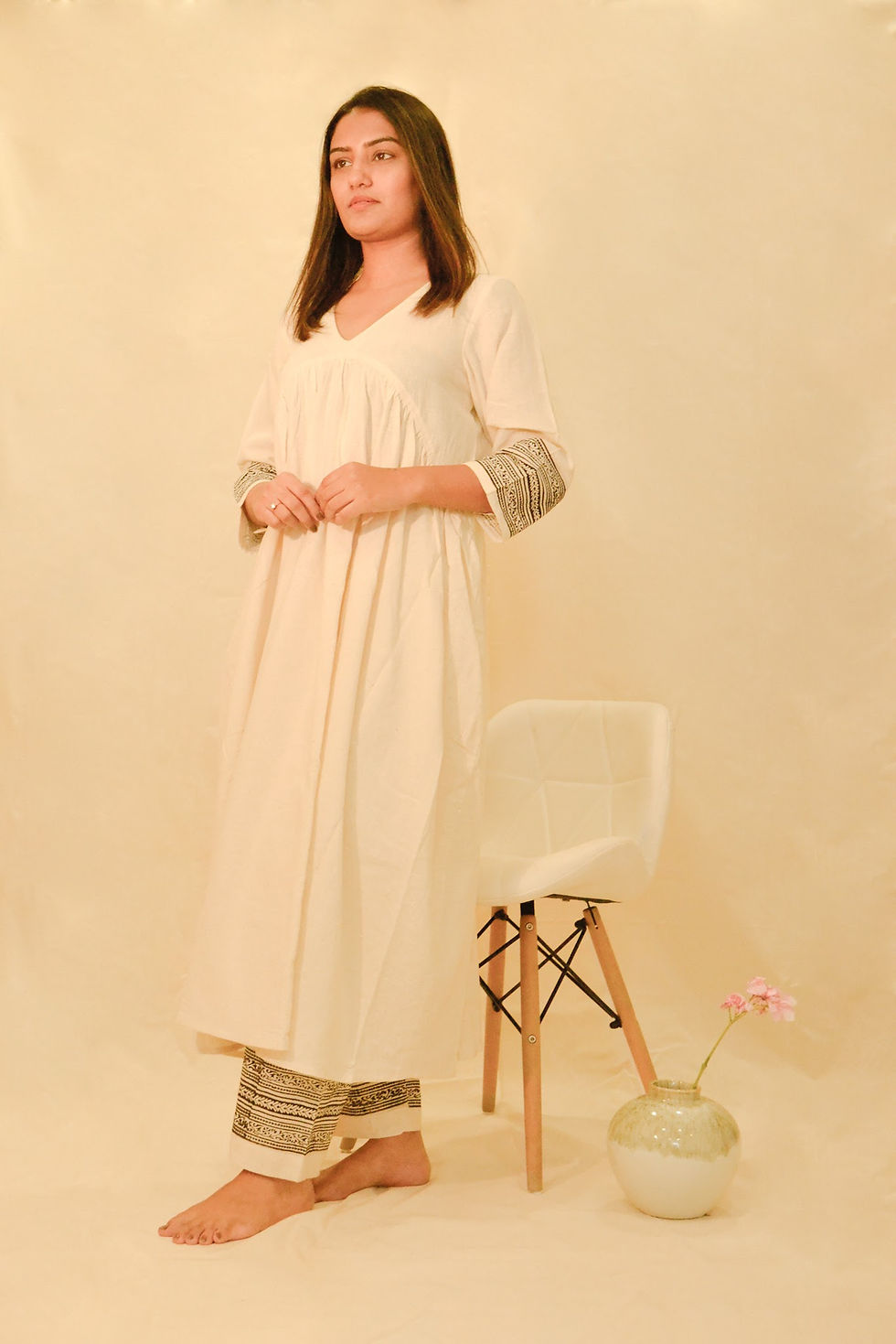 Flowy Kurta with Pants