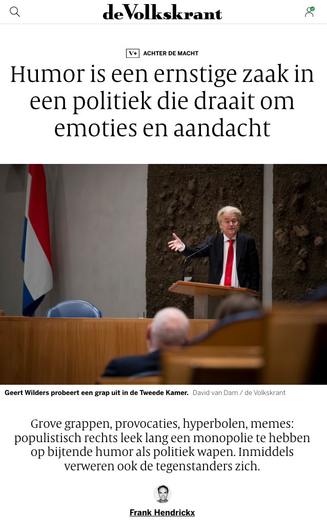 Humor en Wilders